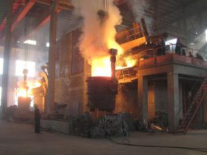  Molten Steel Discharging from Furnace-150T