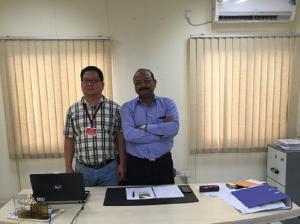 Visiting Indian Steel Plant